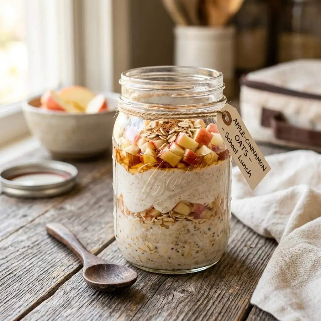 Apple-Cinnamon Pie Overnight Oats