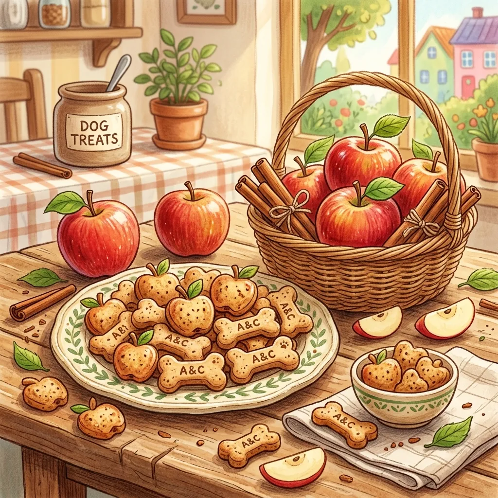 Crispy Apple & Cinnamon Dog Treats