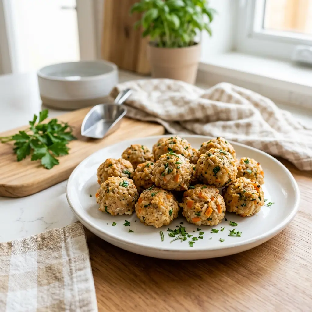 Oak Bark Park Chicken & Rice Meatballs