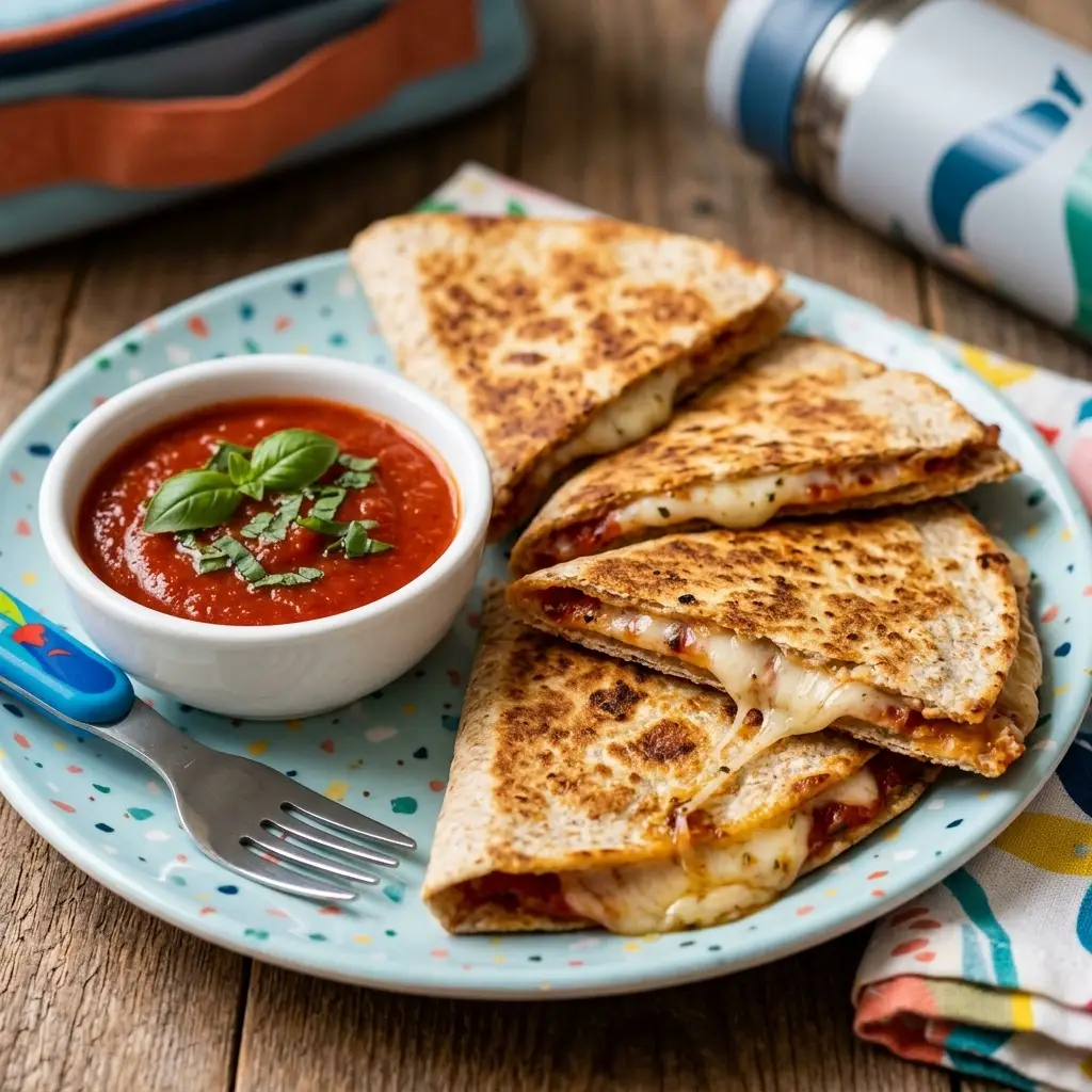 Detective Dukey's Cheesy Pizza Quesadilla Dunkers
