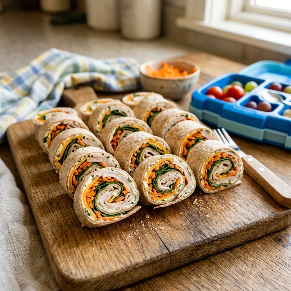 Dukey's Rainbow Crunch Detective Pinwheels